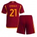 AS Roma Paulo Dybala #21 Babykleding Thuisshirt Kinderen 2023-24 Korte Mouwen (+ korte broeken)